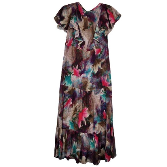 Soft Surroundings Italian Dreams Tiered Maxi Dress PS 3DB44 - Picture 4 of 8